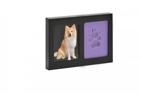 Pet-Imprint Vegas (schwarzer Holzrahmen) - Formschaum Farbe Violett