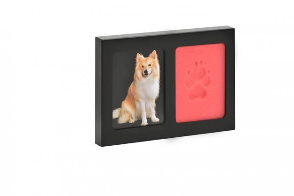 Pet-Imprint Vegas (schwarzer Holzrahmen) - Formschaum Farbe Rot
